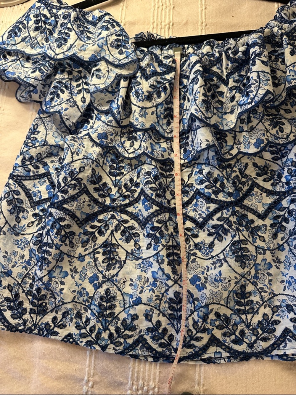 Sézane Leilani Off-Shoulder Blouse 40 (8) - Picture 10 of 11